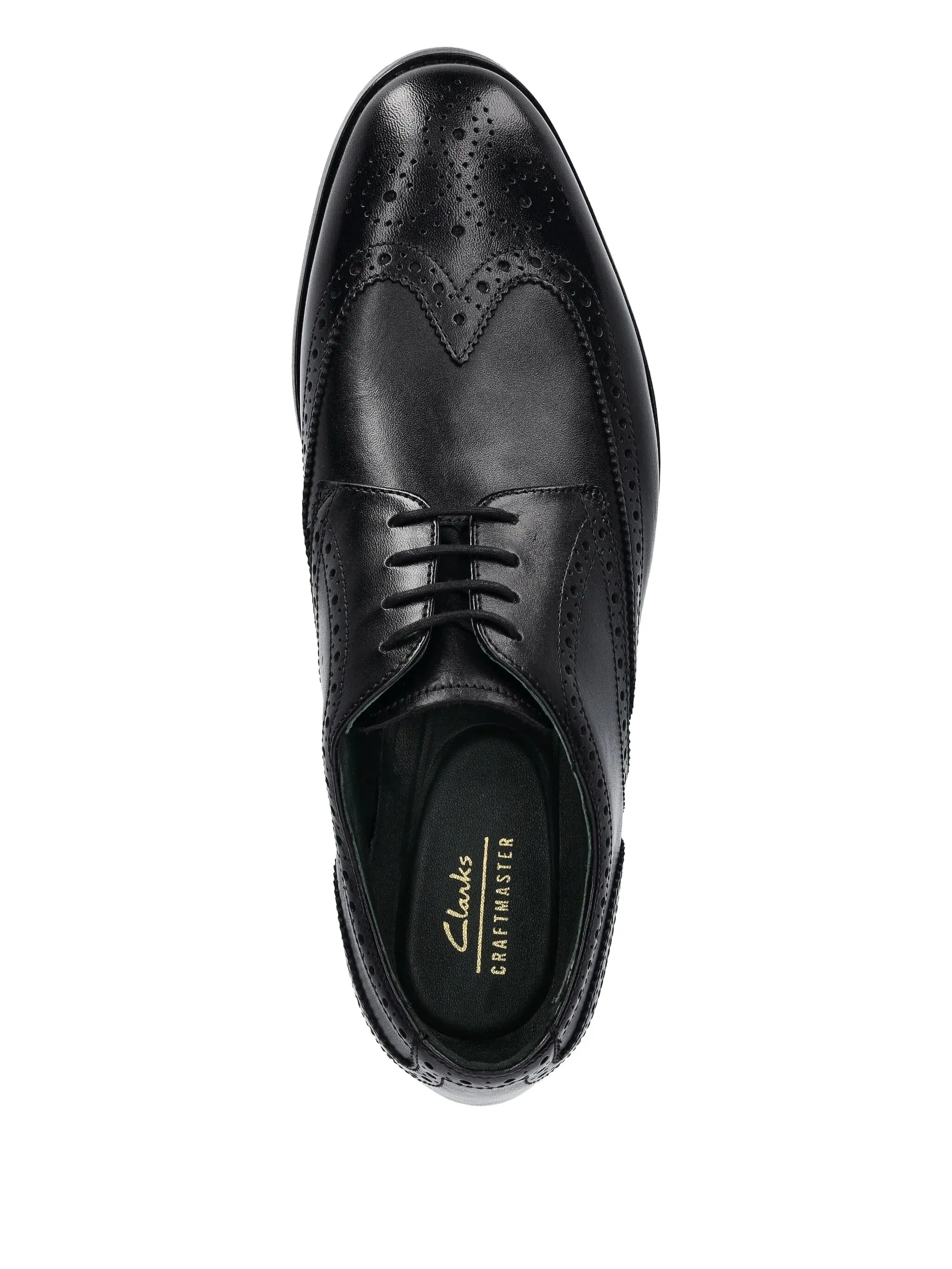 Оксфорды с брогированием Clarks Originals, черный — фото 4
