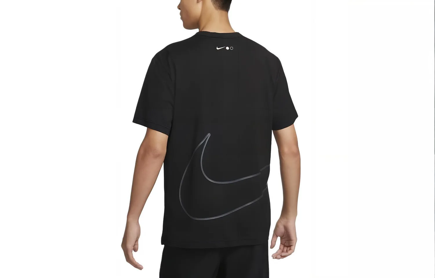 Nike Футболка Dri Fit мужская черная/антрацит — фото 4