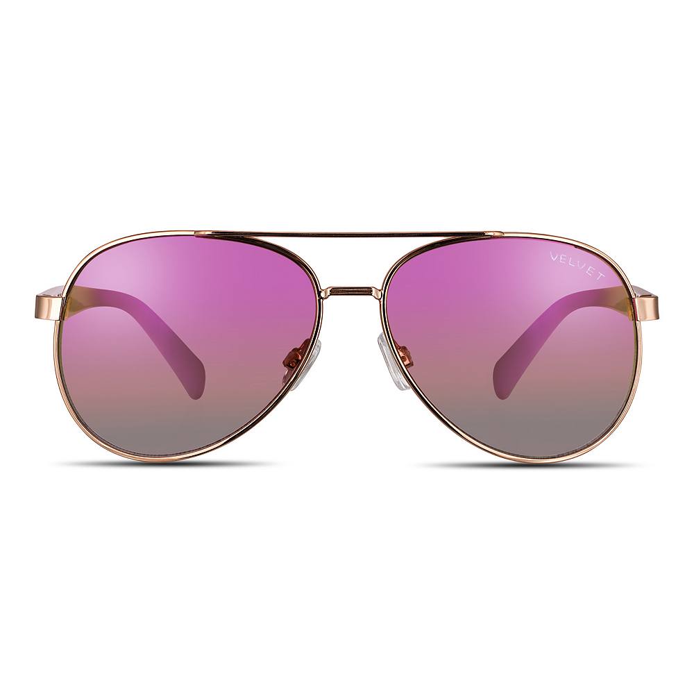 

Бархатные солнцезащитные очки в стиле Бонни Velvet Eyewear, цвет Rose Gold