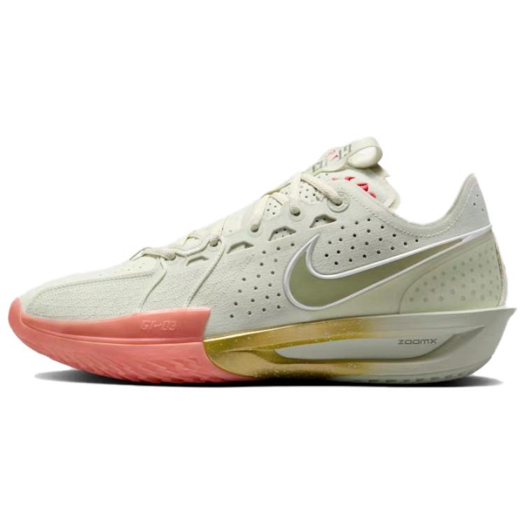 

Nike Баскетбольные кроссовки Air Zoom GT Cut 3 с низким антискользящим покрытием, износостойкие, мужские, белые