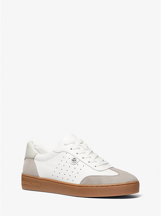

Кожаные кроссовки Scotty Michael Kors, металлический