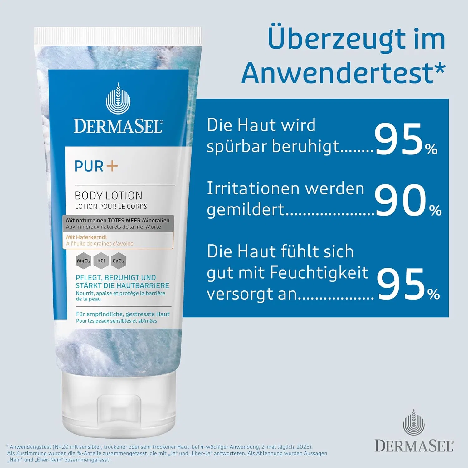 Увлажняющий лосьон для тела DermaSel Dead Sea PUR+ для чувствительной кожи Dermasel — фото 4