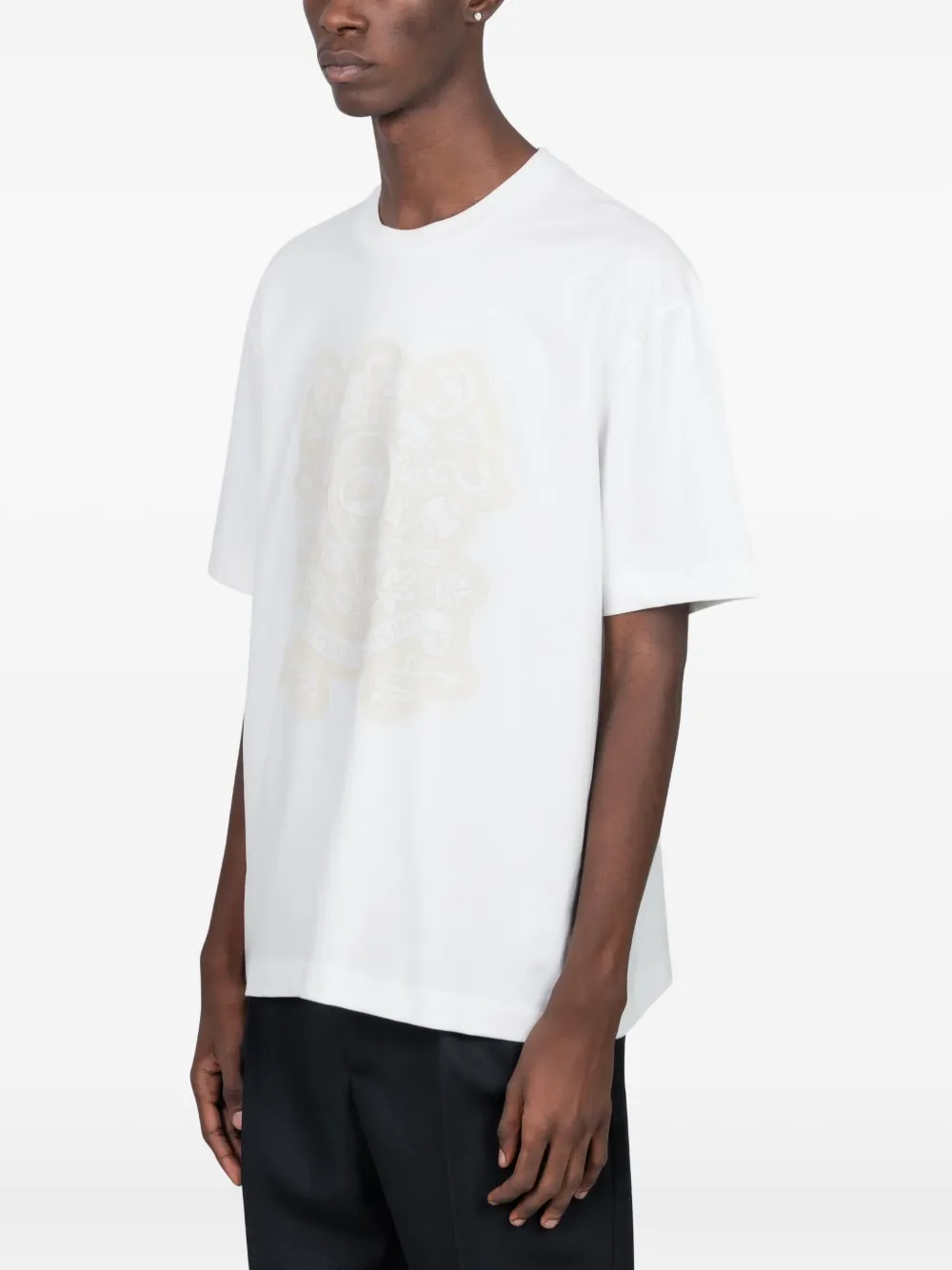 Футболка Lacoste хлопковая, белый — фото 2