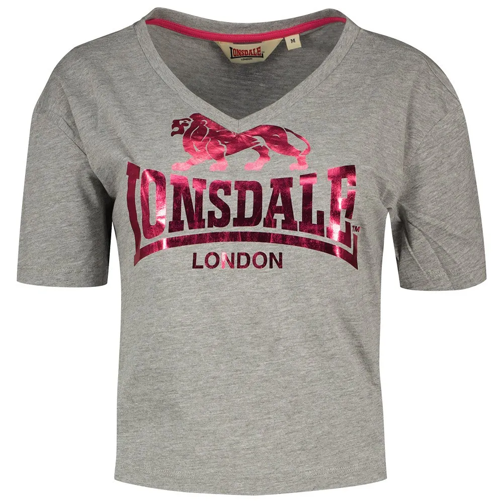 

Футболка Lonsdale Heddle Cropped Oversized, серый