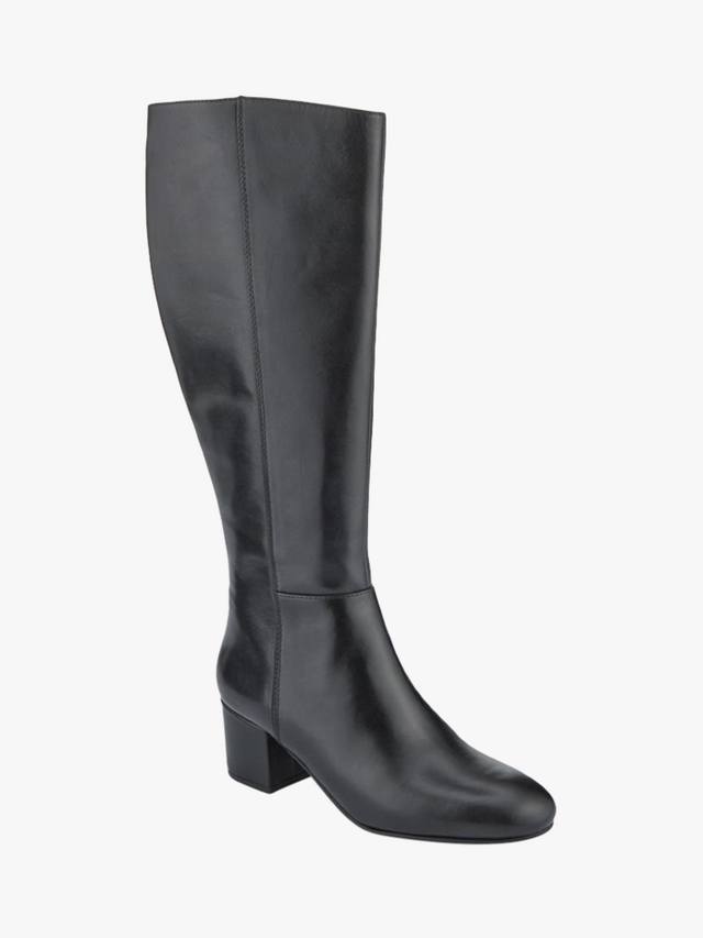 LouLou1 кожаные средне-посадные сапоги до колена Jones Bootmaker, Black Leather — фото 3