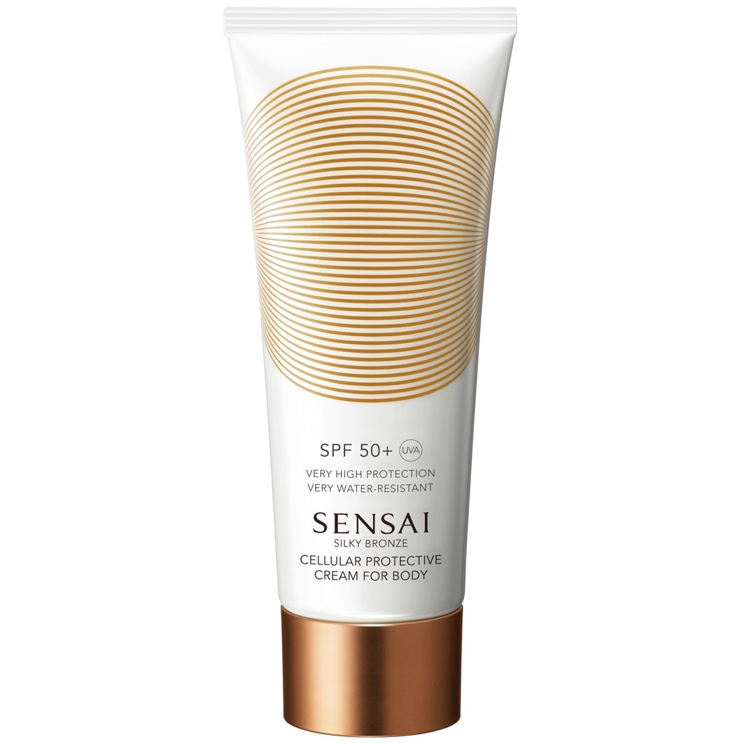 

Солнцезащитный крем silky bronze cellular protective cream body spf 50 + Sensai, объем 150 мл