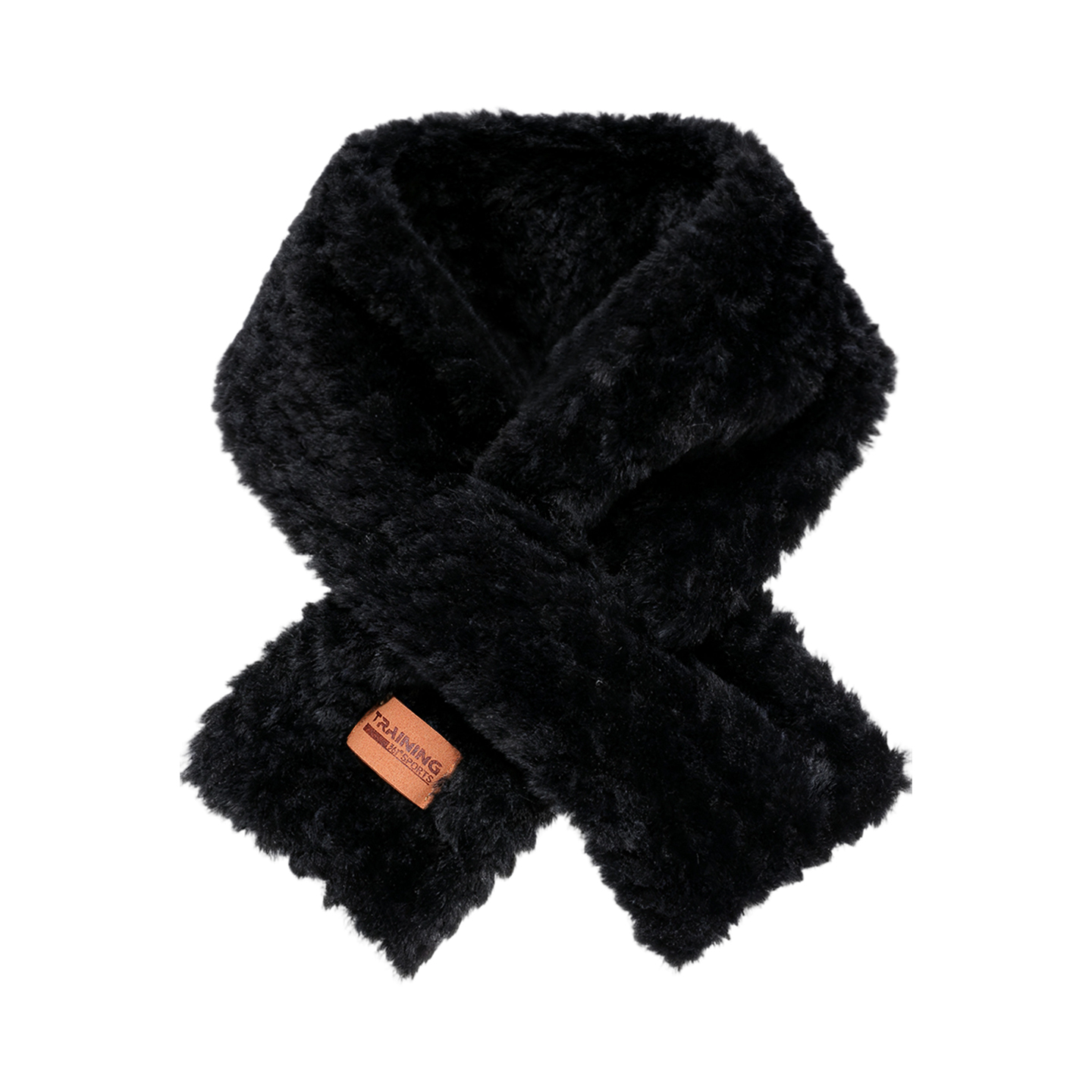 

Шарф из полиэстера Unisex 361°, черный[solid color-thickened and fleece-lined]