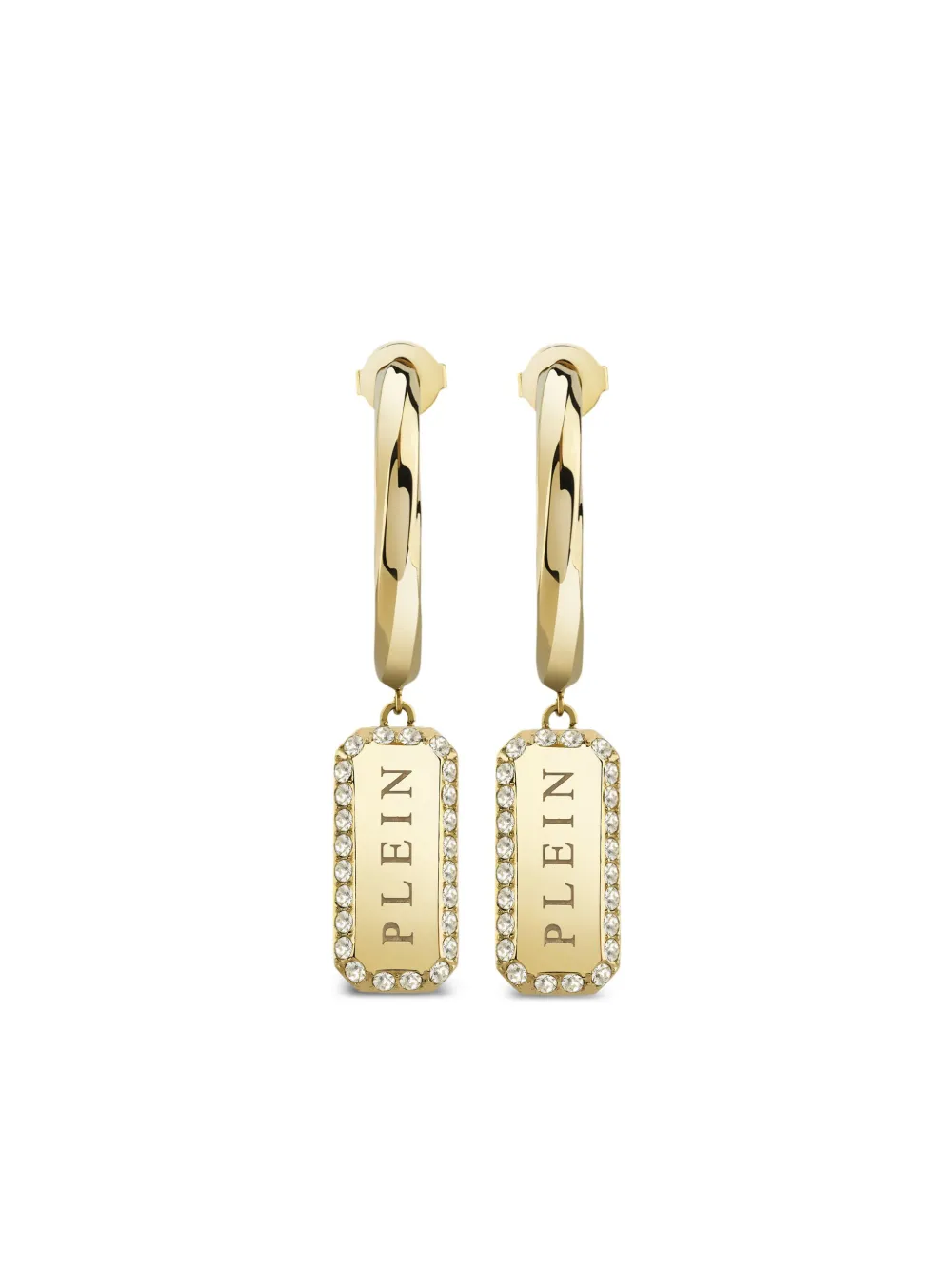

Серьги Crystal Tag Philipp Plein, золотой