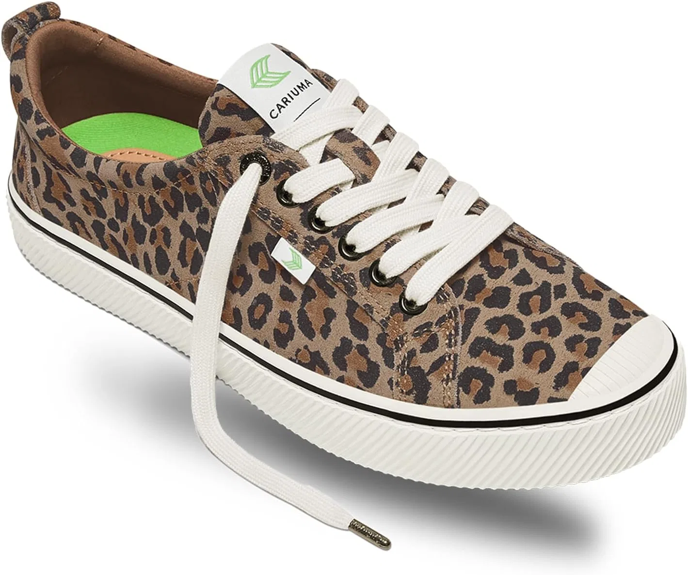 Кроссовки Cariuma OCA Low Suede, удобная мужская обувь, легкая и экологичная, универсальная повседневная обувь со 100% веганской стелькой, резиновая подошва, леопард