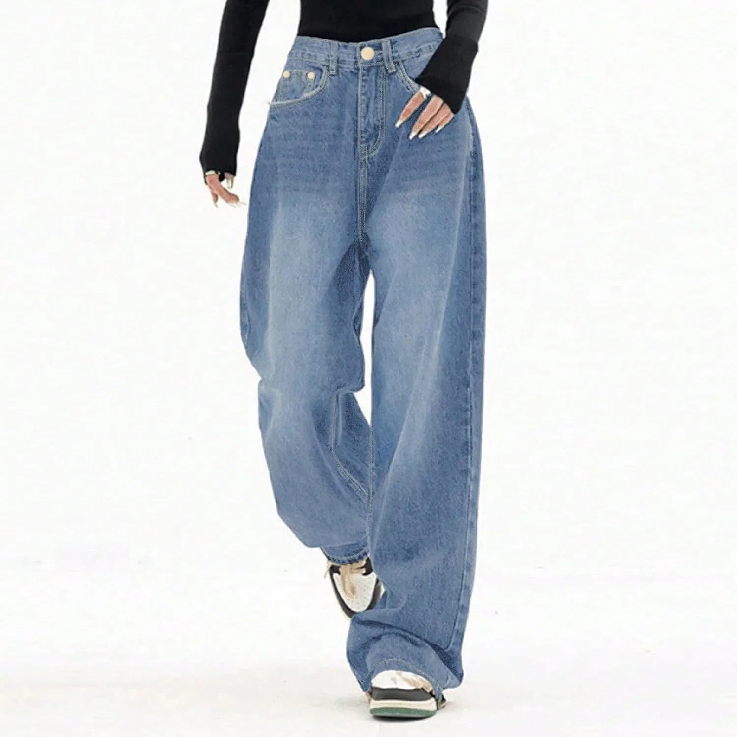 Джинсы Wide Leg Light Blue — фото 2