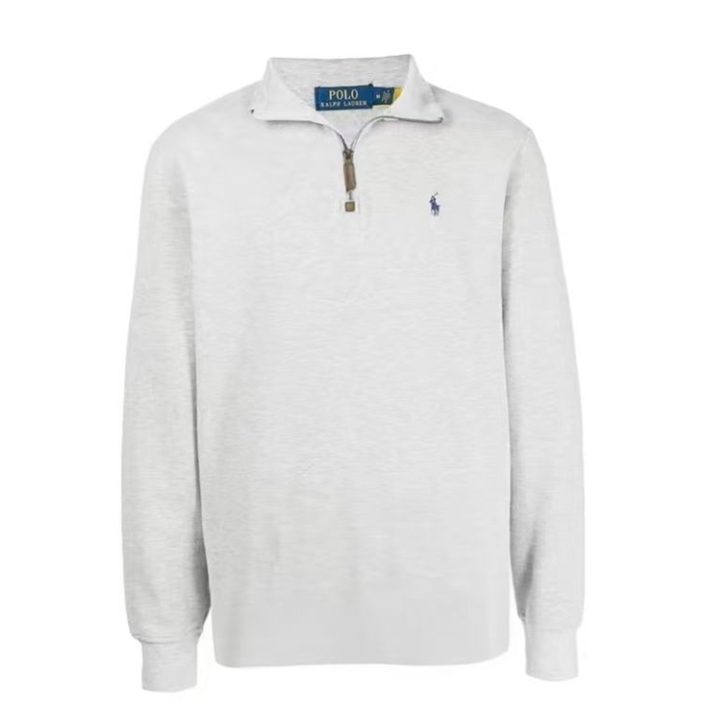 Толстовка FW24 мужская светло-серая Polo Ralph Lauren, светло-серый — фото 3