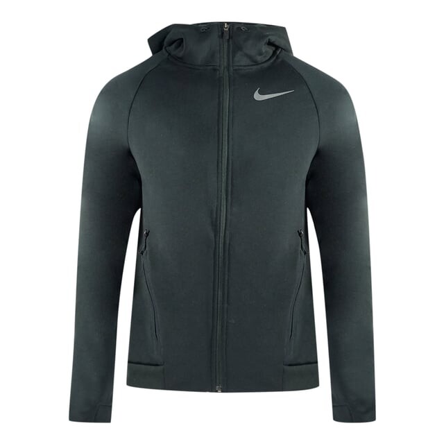 

Толстовка на молнии с логотипом Swoosh Nike, черный