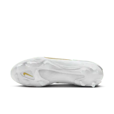 Бутсы Nike Huarache 9 Elite Low LAX Lacrosse Cleats, цвет White/White/Metallic Vivid Gold — фото 2
