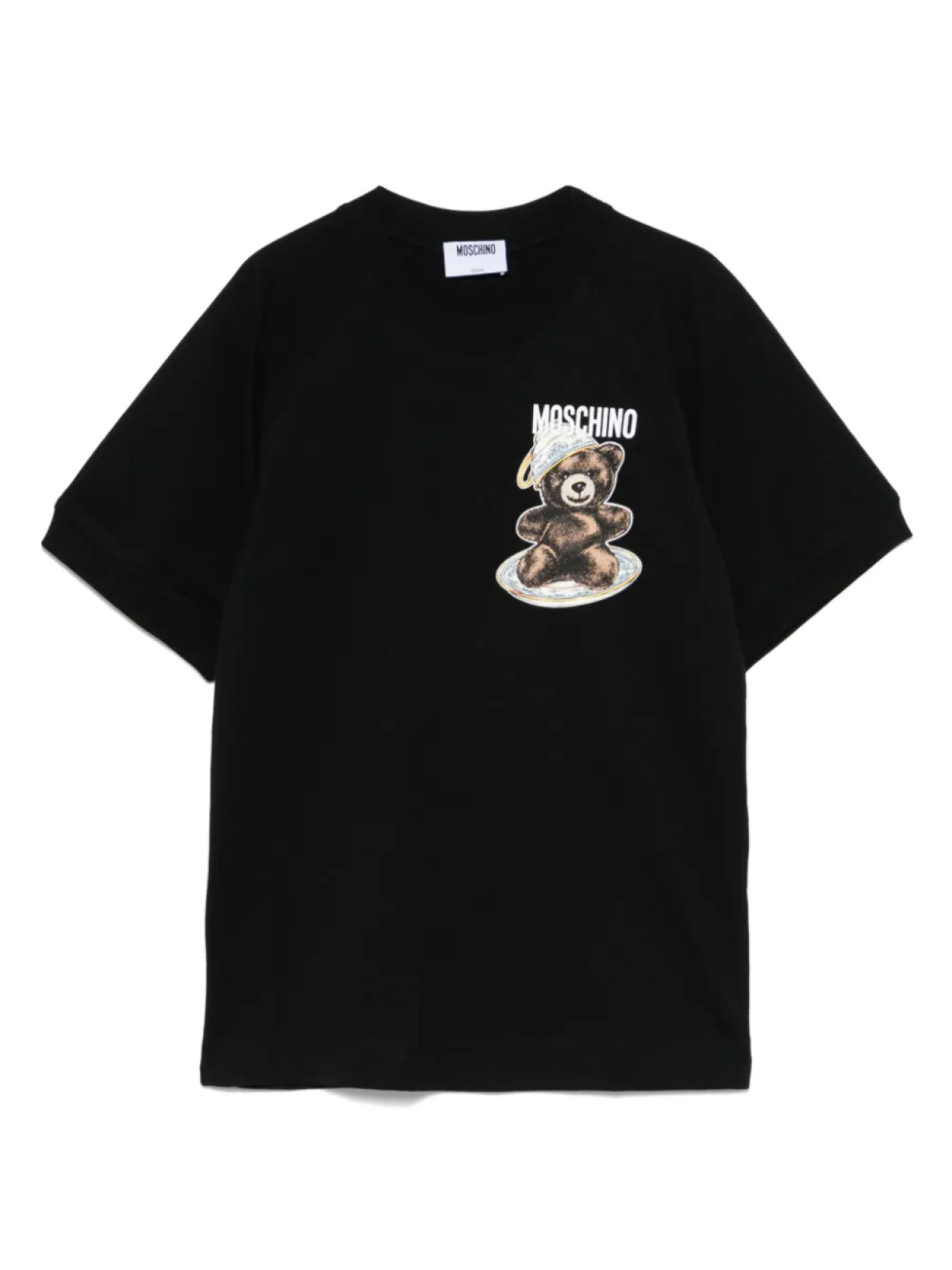 

Футболка с логотипом Moschino, черный