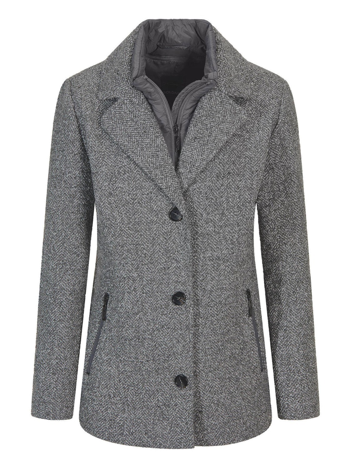 

Goldner Межсезонная куртка в крапчатом сером цвете