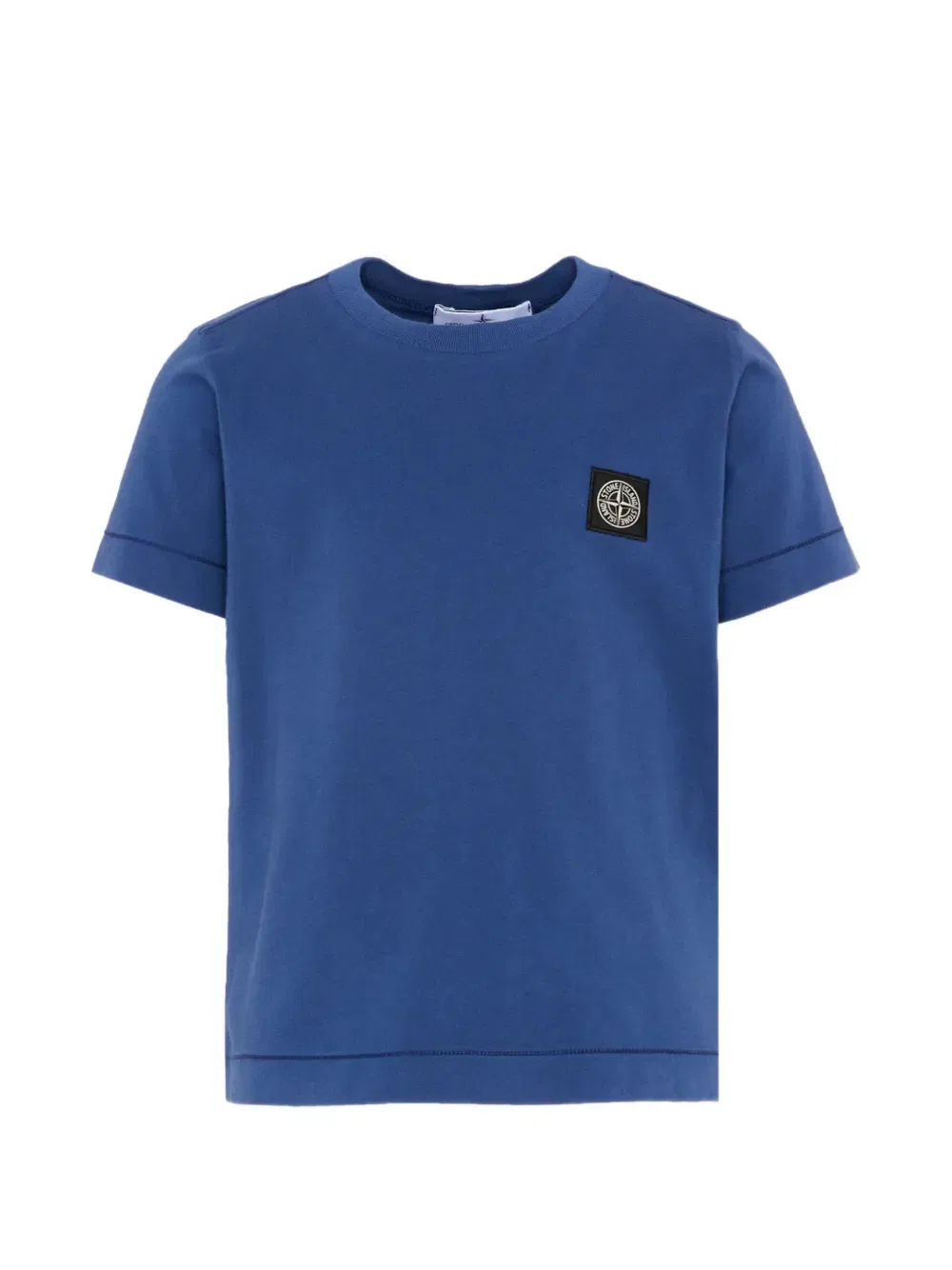 Футболка с короткими рукавами и нашивкой Stone Island Junior, синий