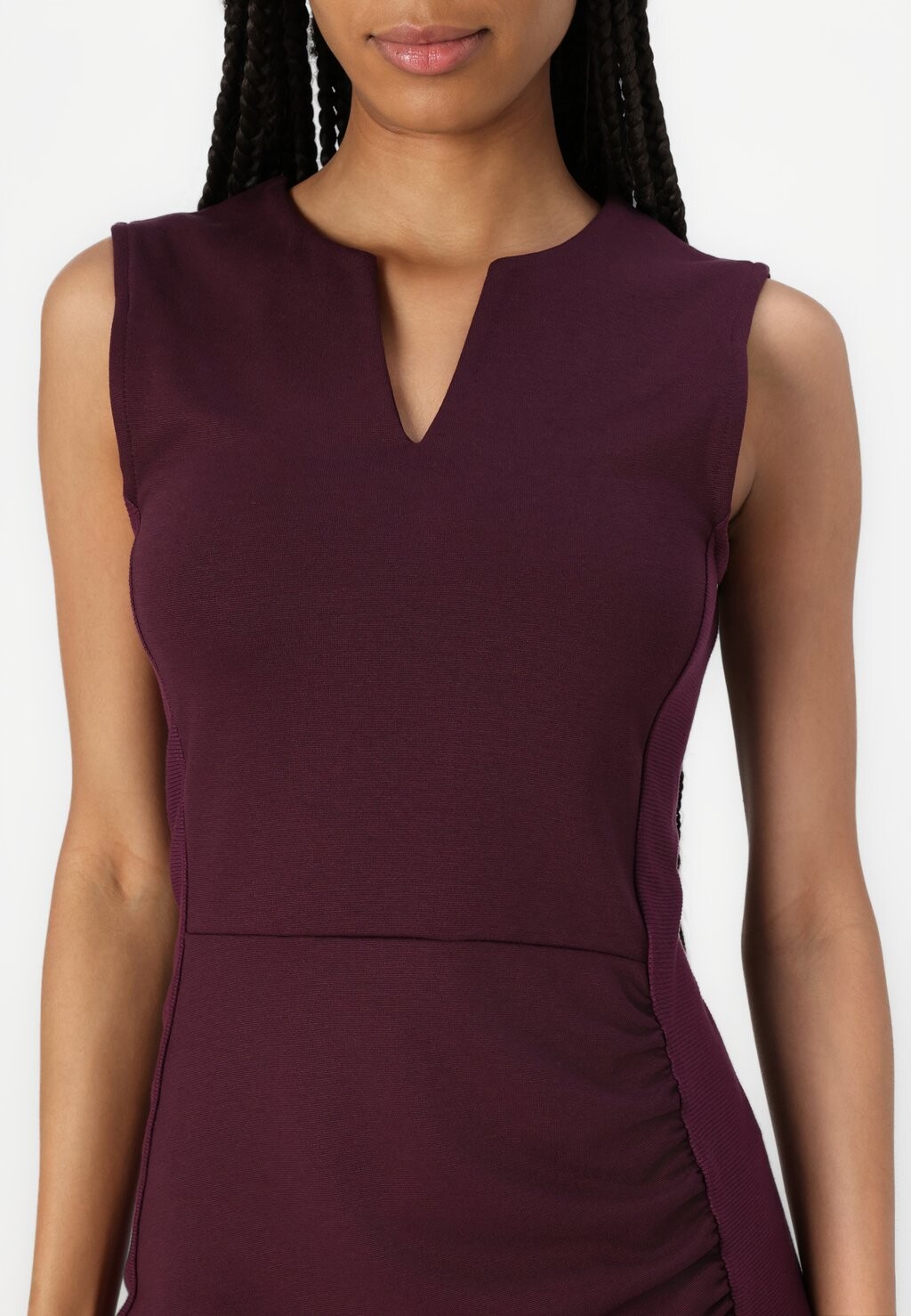 

Платье-футляр SLEEVELESS HIGH V NECKLINE DRESS Anna Field, бордовый