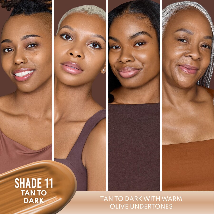 Бустер Danessa Myricks Beauty — Успокаивающая для кожи Yummy Skin Soothing Serum Skin Tint Foundation с пептидами и, 45 мл — фото 3