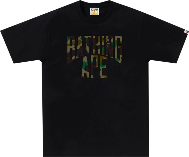 

Футболка BAPE 1st Camo NYC Logo 'Black/Green', черный