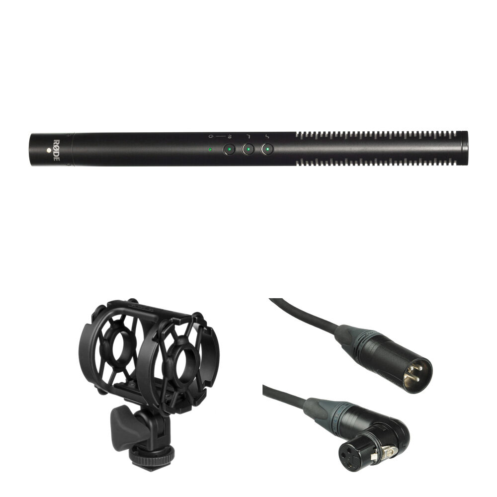 

Комплект микрофона-пушки RODE NTG4+ с креплением Shockmount и кабелем XLR
