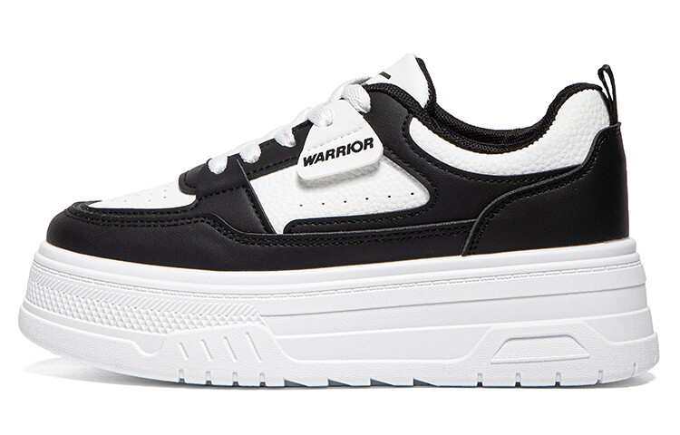 

Кроссовки WARRIOR Skateboarding Shoes Women's Low-top Black/White, черный/белый