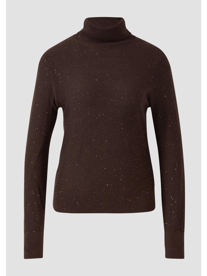 

вязаный свитер 89X8_темно-коричневый s.Oliver