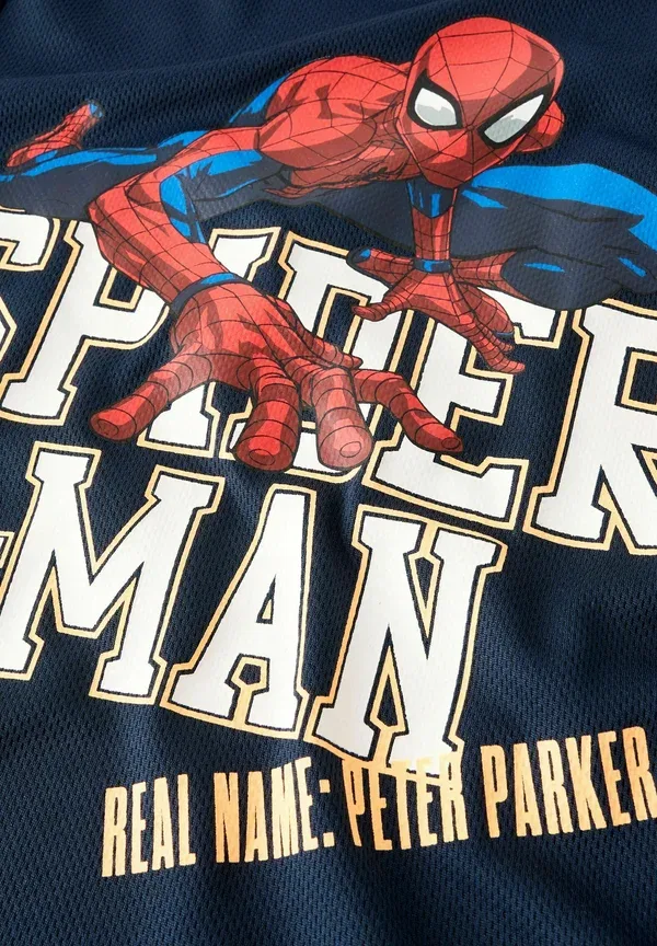 Футболка Name It spider man print t-shirt, цвет темно-синий — фото 3