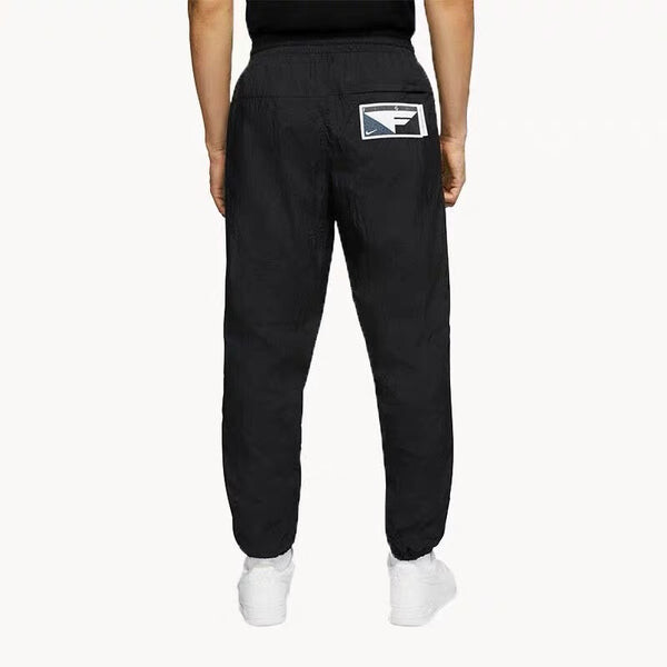 Брюки flight as m nk flight pant colorblock basketball sports long pants black Nike, черный — фото 4