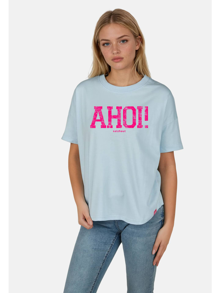 

Футболка LEEV-AHOI светло-голубого цвета Salzhaut, Синий, Футболка LEEV-AHOI светло-голубого цвета Salzhaut