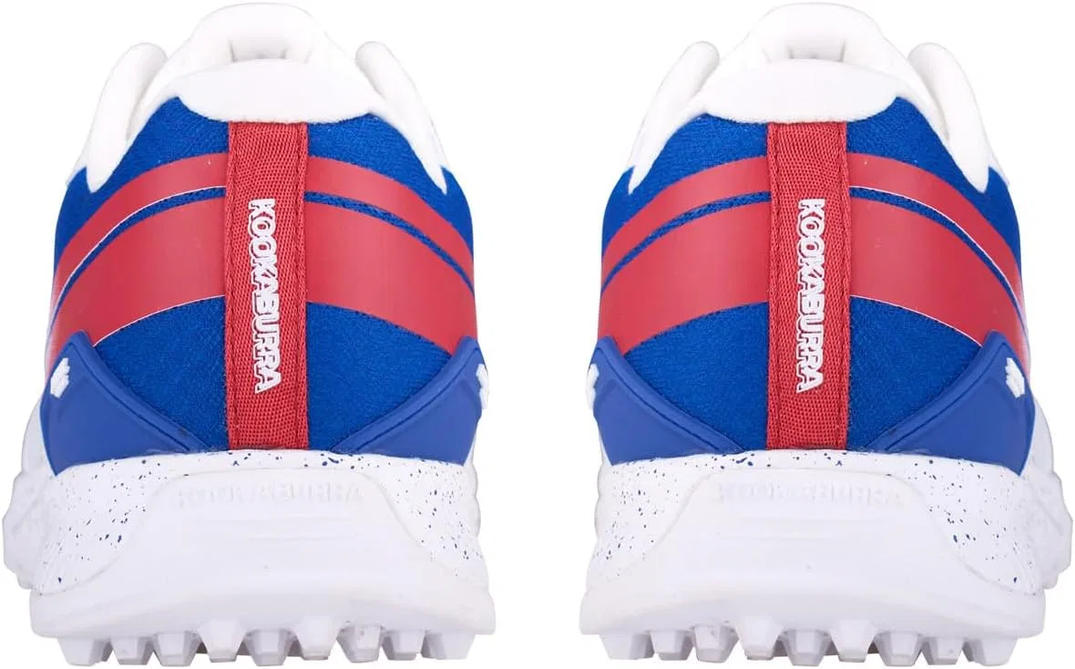 Крикетные кроссовки KOOKABURRA Unisex Kc 1.0 с резиновой подошвой, White Blue Red — фото 2