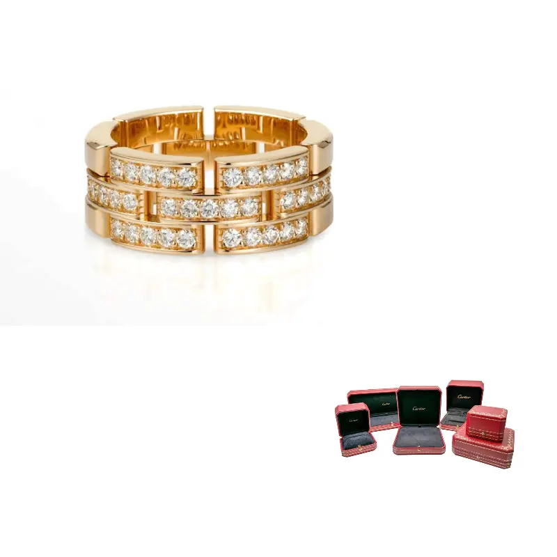 

Кольцо из желтого золота 585 пробы Maillon Panthere с бриллиантами Cartier, розовое золото