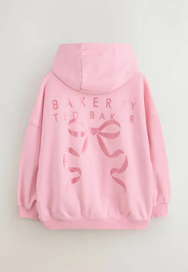 Толстовка с капюшоном Regular fit, Baker By Ted Baker, неоново-розовый — фото 2