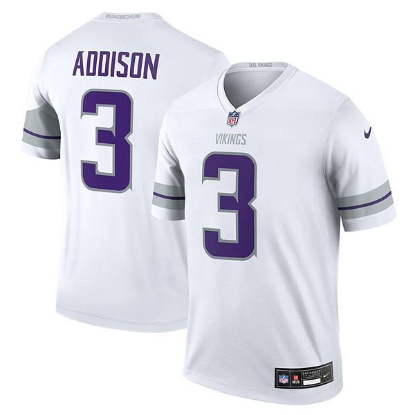 

Мужская футболка Jordan Addison White Minnesota Vikings Alternate Legend Player Performance Nike