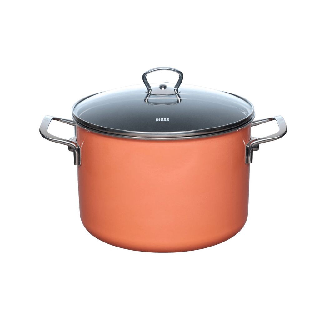 

Кастрюля для мяса NOUVELLE PUR со стеклянной крышкой 6,5 л оранжевый Riess