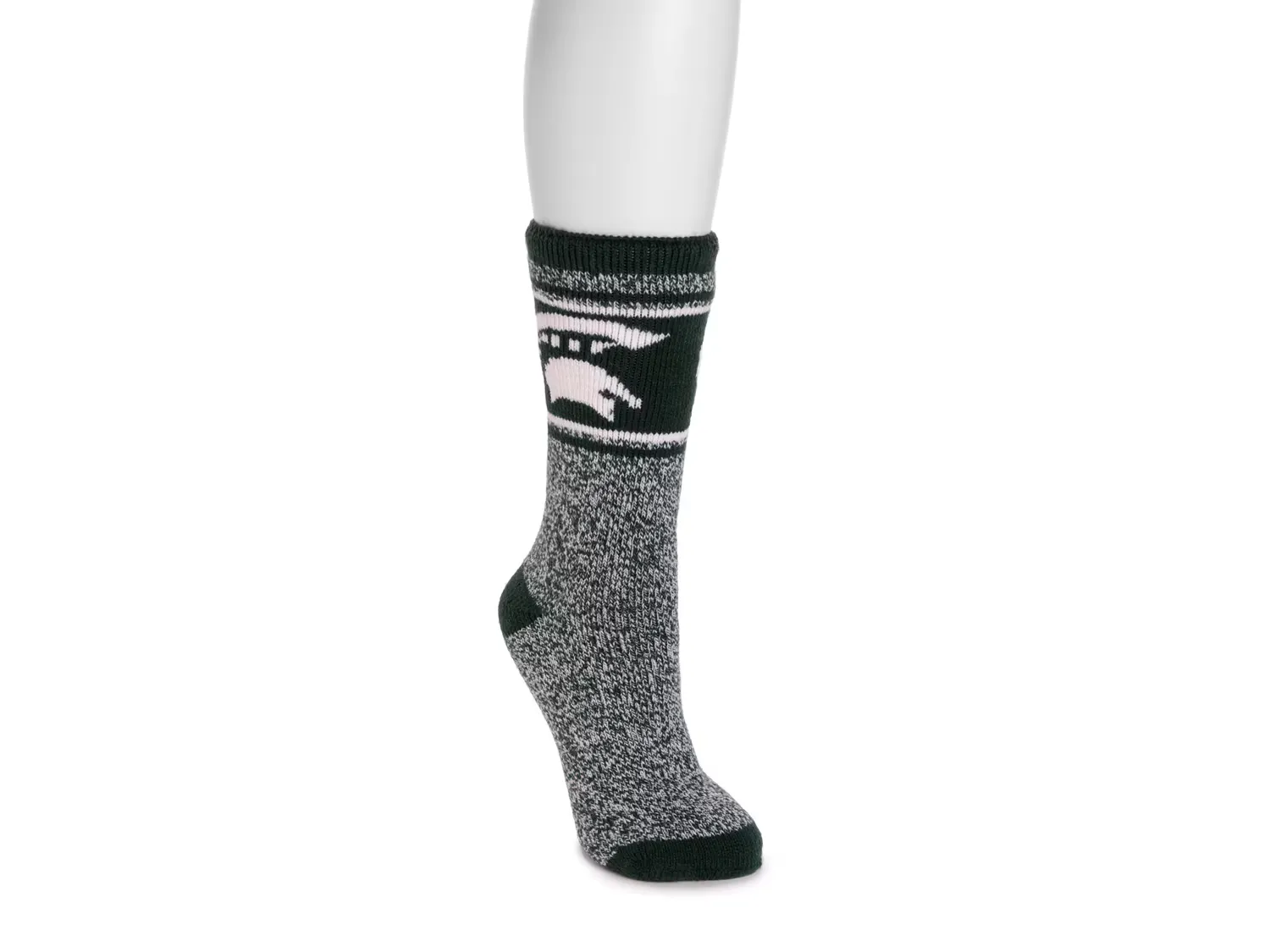 

Носки Game Day Unisex Heat Retainer Crew Socks Muk Luks, цвет michiganstate