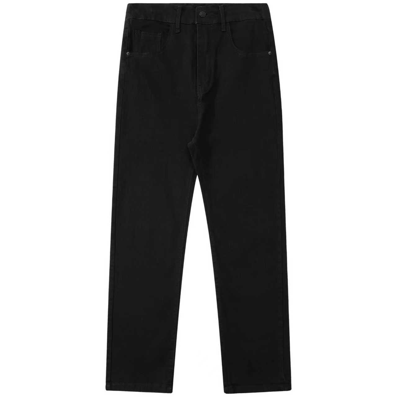 

Джинсы унисекс, брюки прямого кроя средней жесткости Gnomeshgh, absolute черный (thickened fleece-lined)