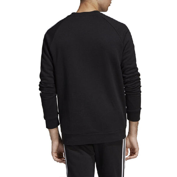 Толстовка adidas originals adidas 3-Stripes Crewneck Sweatshirt, черный — фото 4