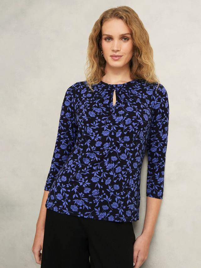 

Топ с принтом julia ditsy Hobbs, цвет Navy Blue