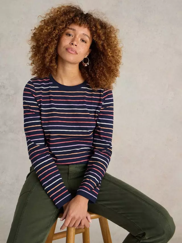 

Топ White Stuff Clara Stripe, цвет navy/multi