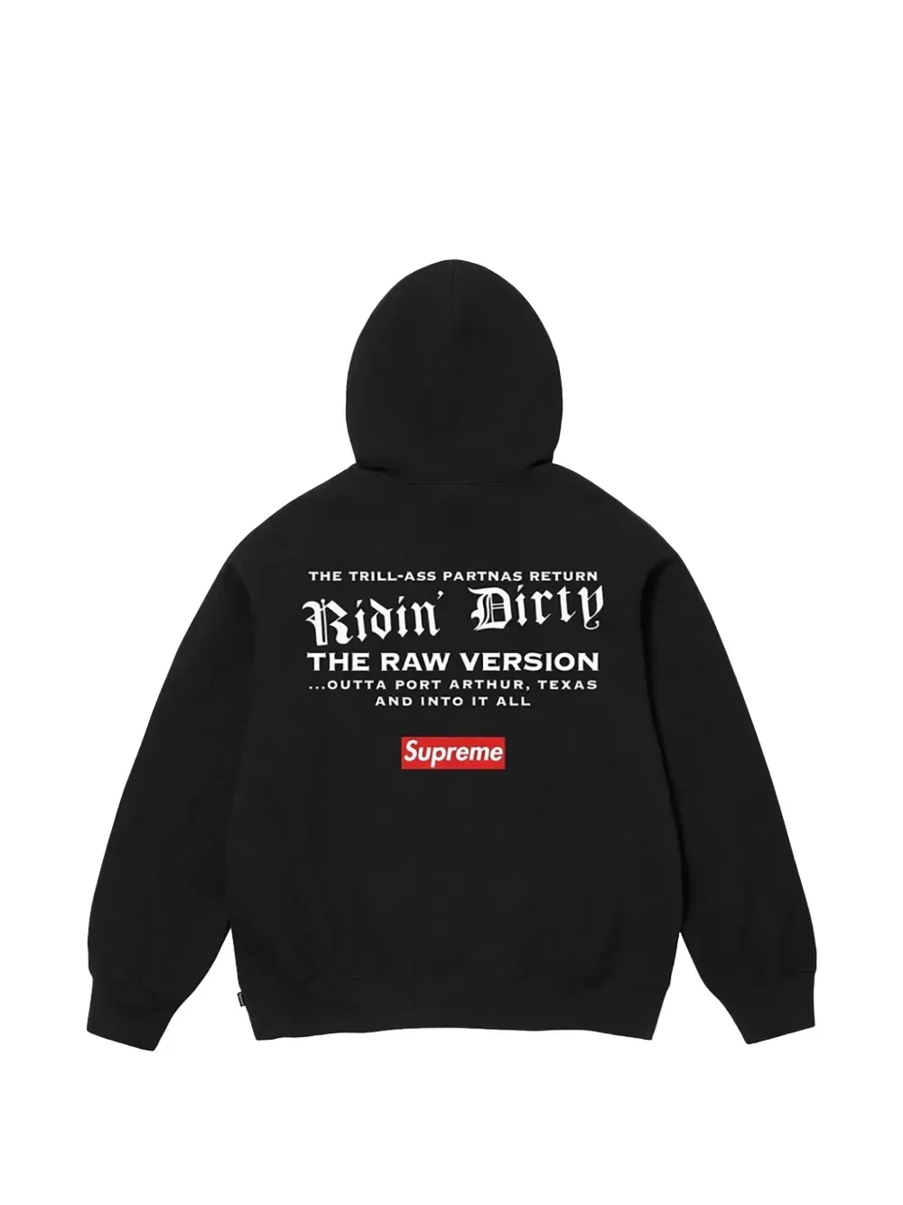 X ugk hoodie Supreme, черный — фото 2