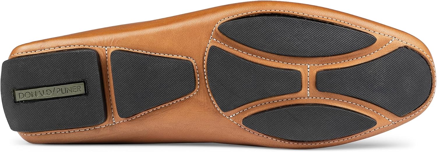 Мужские лоферы Donald J Pliner Vik из состаренной телячьей кожи в стиле вождения, Saddle — фото 4