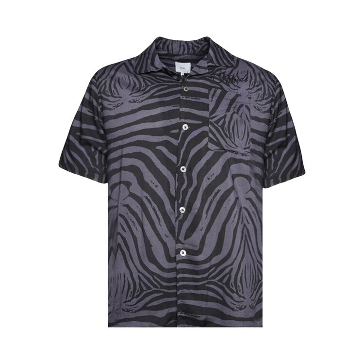 

Рубашка Rhude Rayon Zebra 'Black/Charcoal', черный