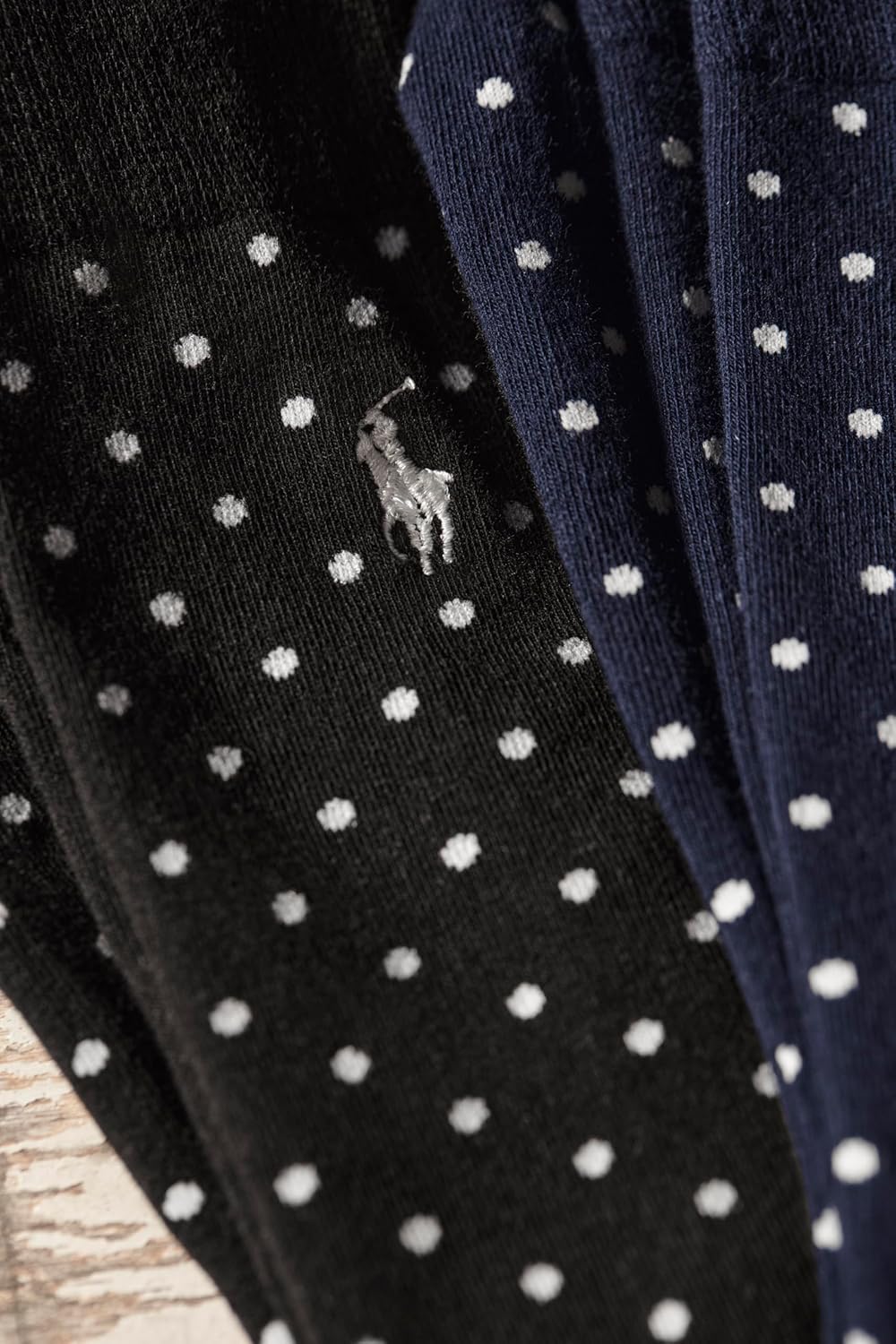 POLO RALPH LAUREN Мужские носки-следки с узором аргайл (3 пары), Pin Dot Navy — фото 4