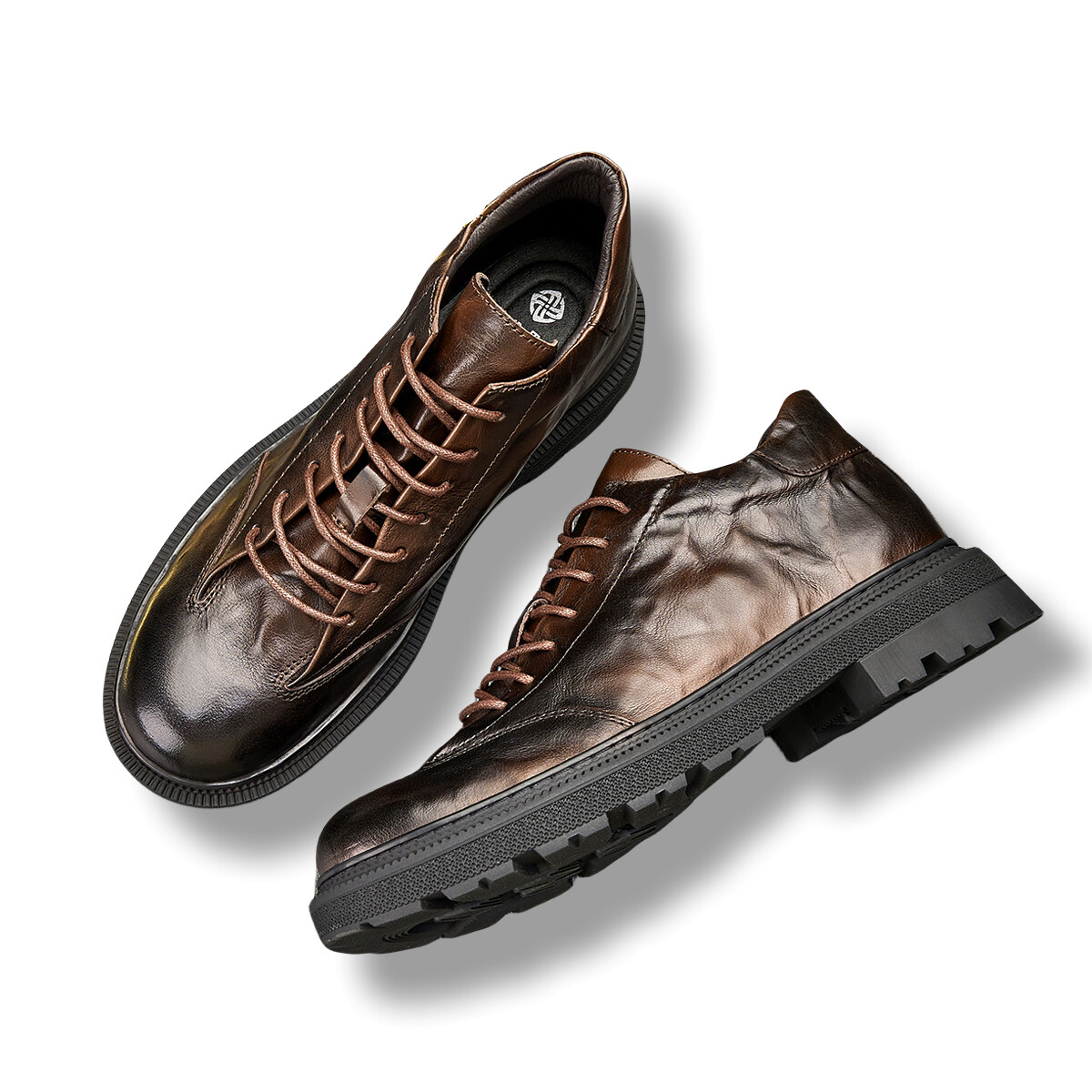 Туфли мужские Men"s Casual Men High-Top Brounvanm, цвет Coffee — фото 4