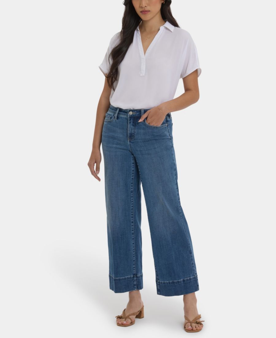 

Женские джинсы Teresa с широкими штанинами до щиколотки NYDJ, Stillwater Lake