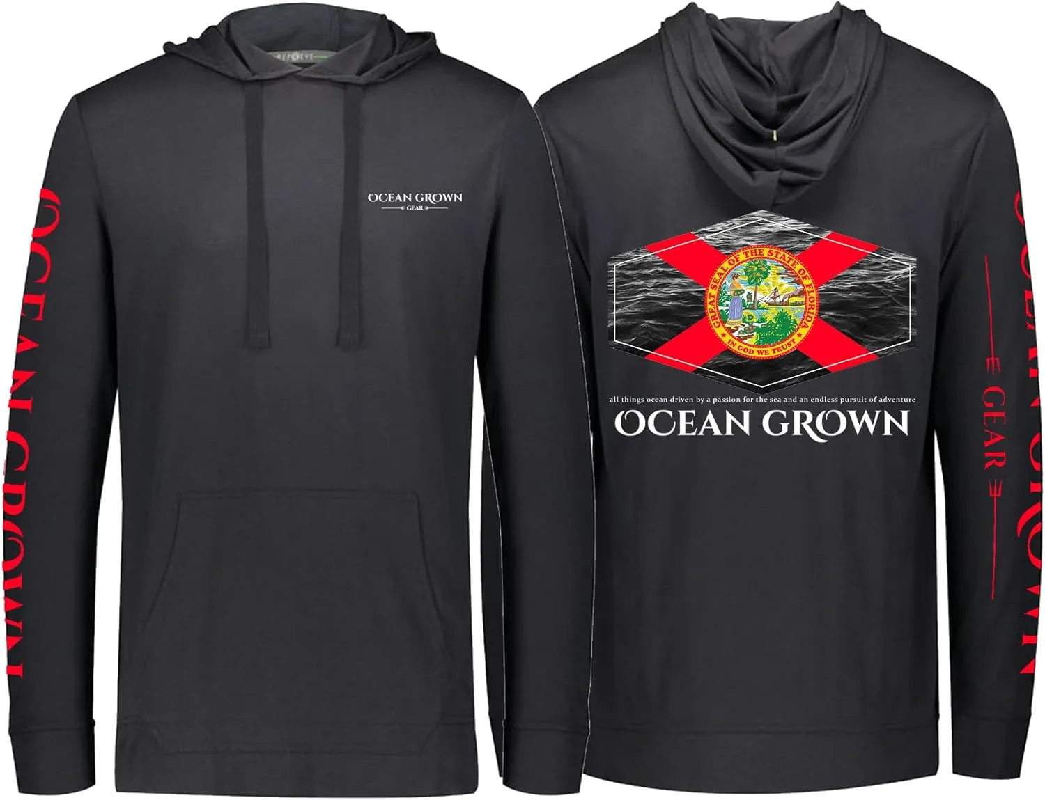 

Толстовка с капюшоном Ocean Grown Florida Seal из ткани REPREVE®