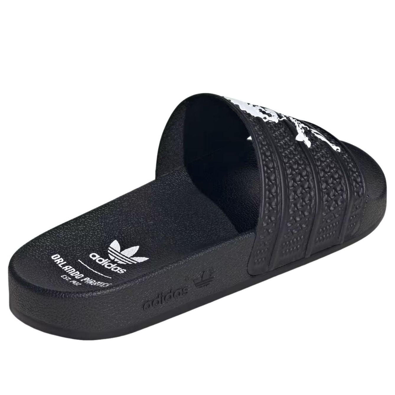 Шлепанцы Adidas x Orlando Pirates Adilette 'Core Black Cloud White' — фото 3