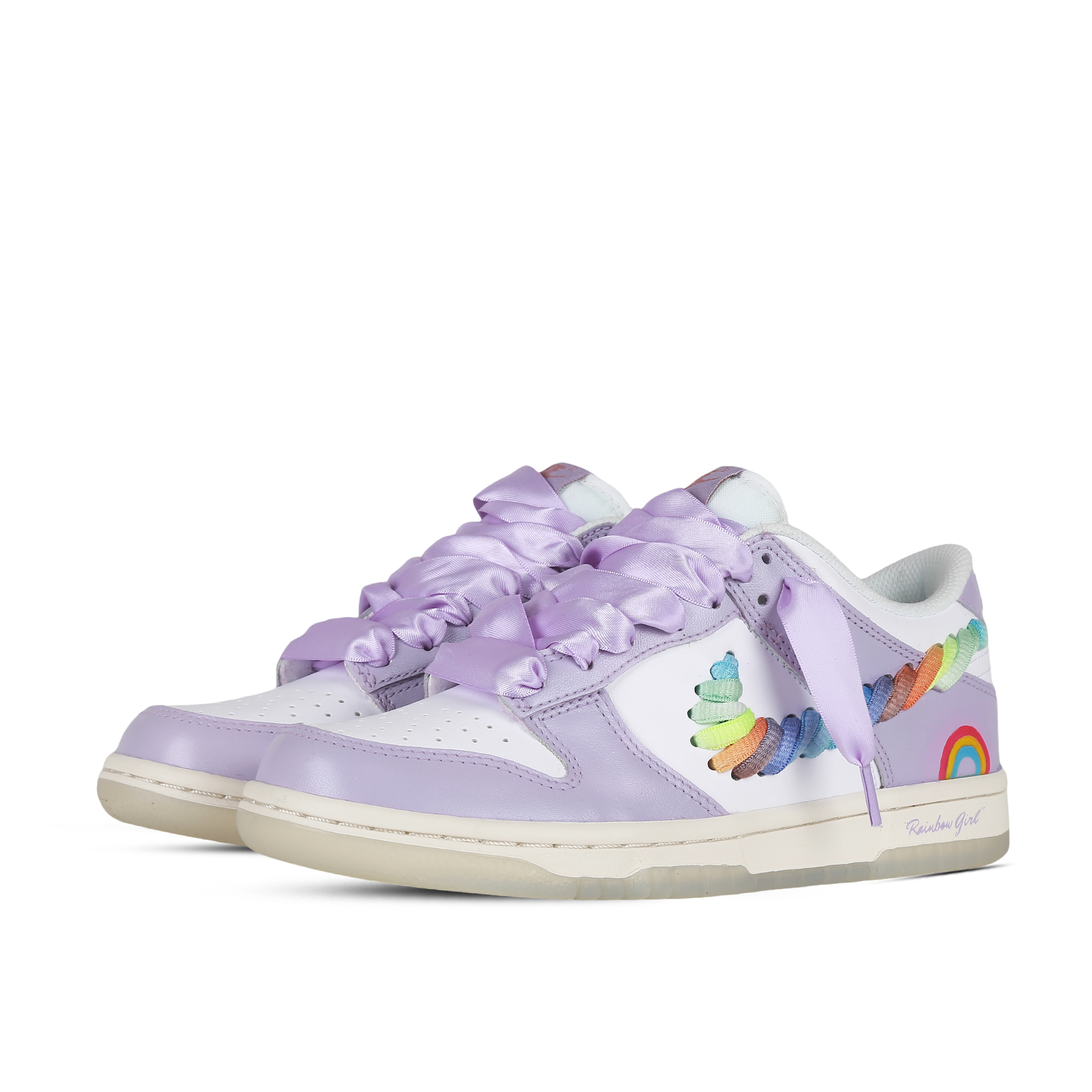 

Кроссовки Nike Dunk Skateboarding Shoes Women's Low-top Purple, цвет Taro Purple