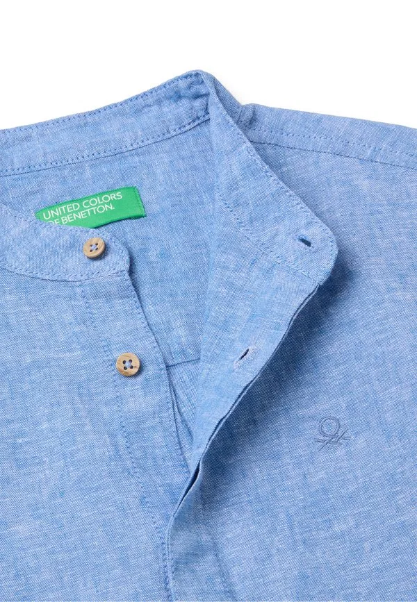 Рубашка United Colors Of Benetton, Blue — фото 3