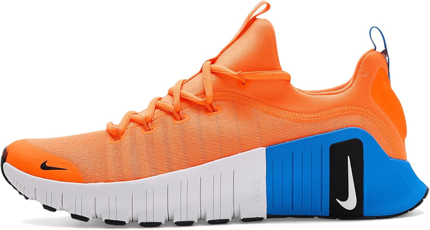 Мужские кроссовки Nike Free Metcon 6, белый/черный/синий/оранжевый — фото 4